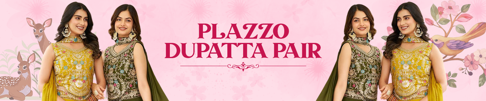 Plazzo - Dupatta Pair