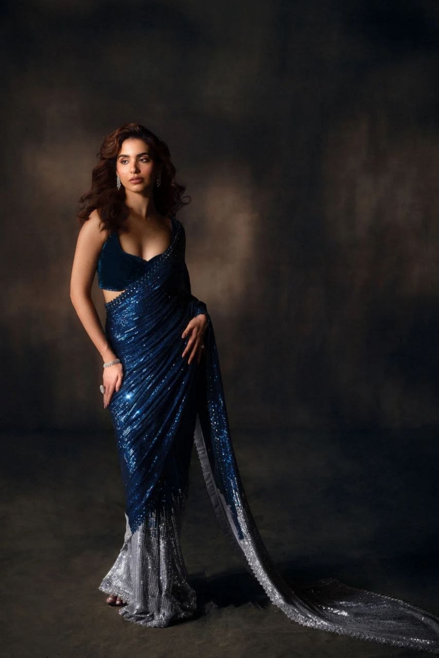 Bollywood Blockbuster Special Edition Georgette Sequins Embroidered Saree
