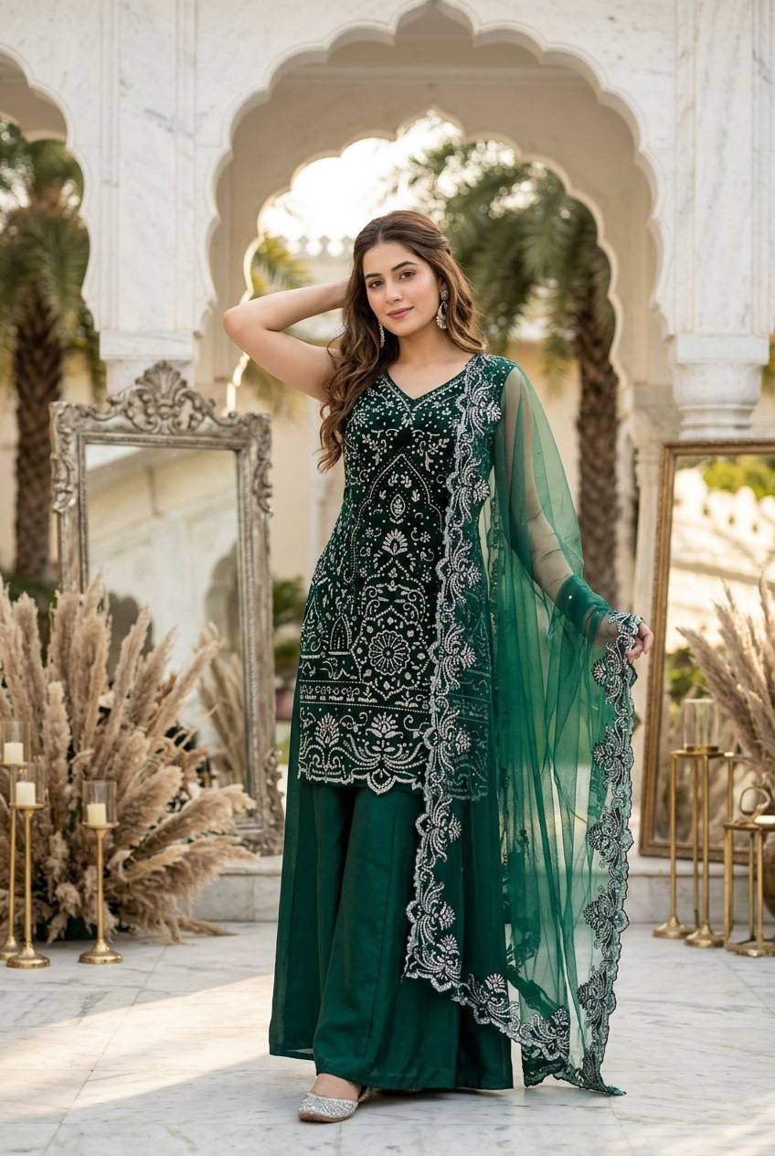 PARTY WEAR DESIGNER 3 PIS SUIT