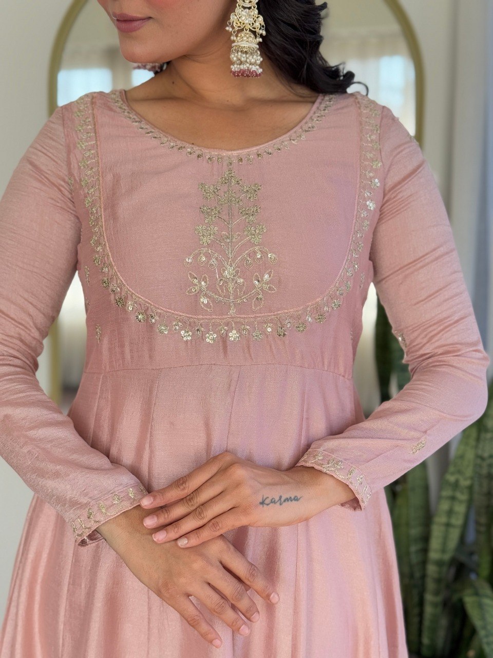 Stylish Vichitra Silk Embroidered Kurta Pant Set with Dupatta for Party Wear - Fully Stitched