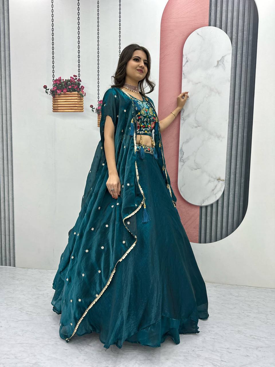Trending Fendy Lehenga Choli Set with Shrug Style Dupatta for Every Occasion - Fully Stitched