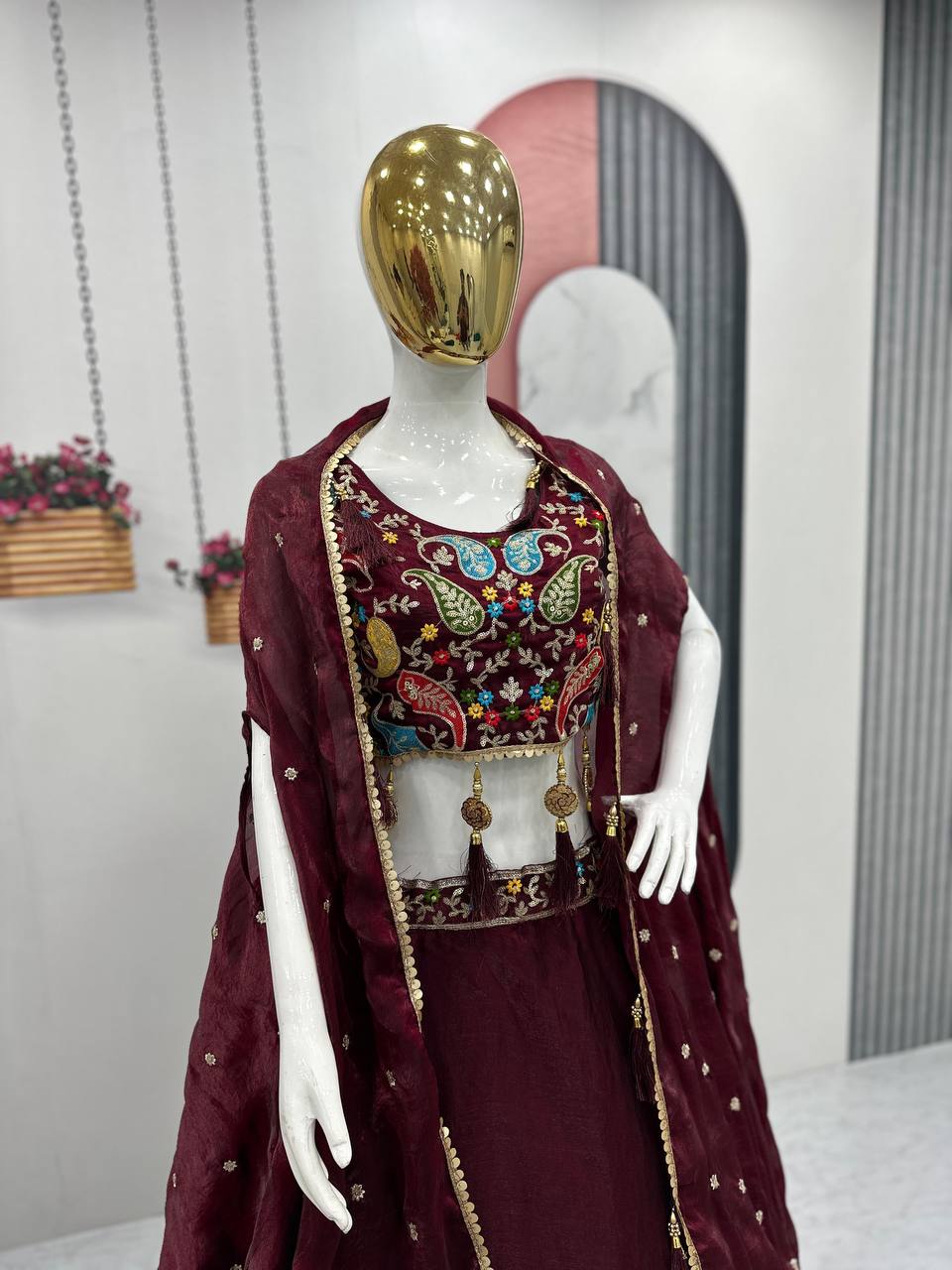 Trending Fendy Lehenga Choli Set with Shrug Style Dupatta for Every Occasion - Fully Stitched