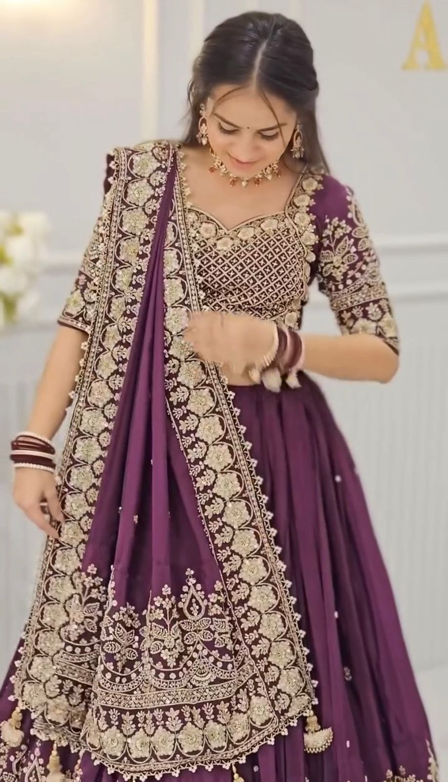 Launching New Festival Chinon Lehenga Choli with Fancy Latakan Dupatta - Fully Stitched