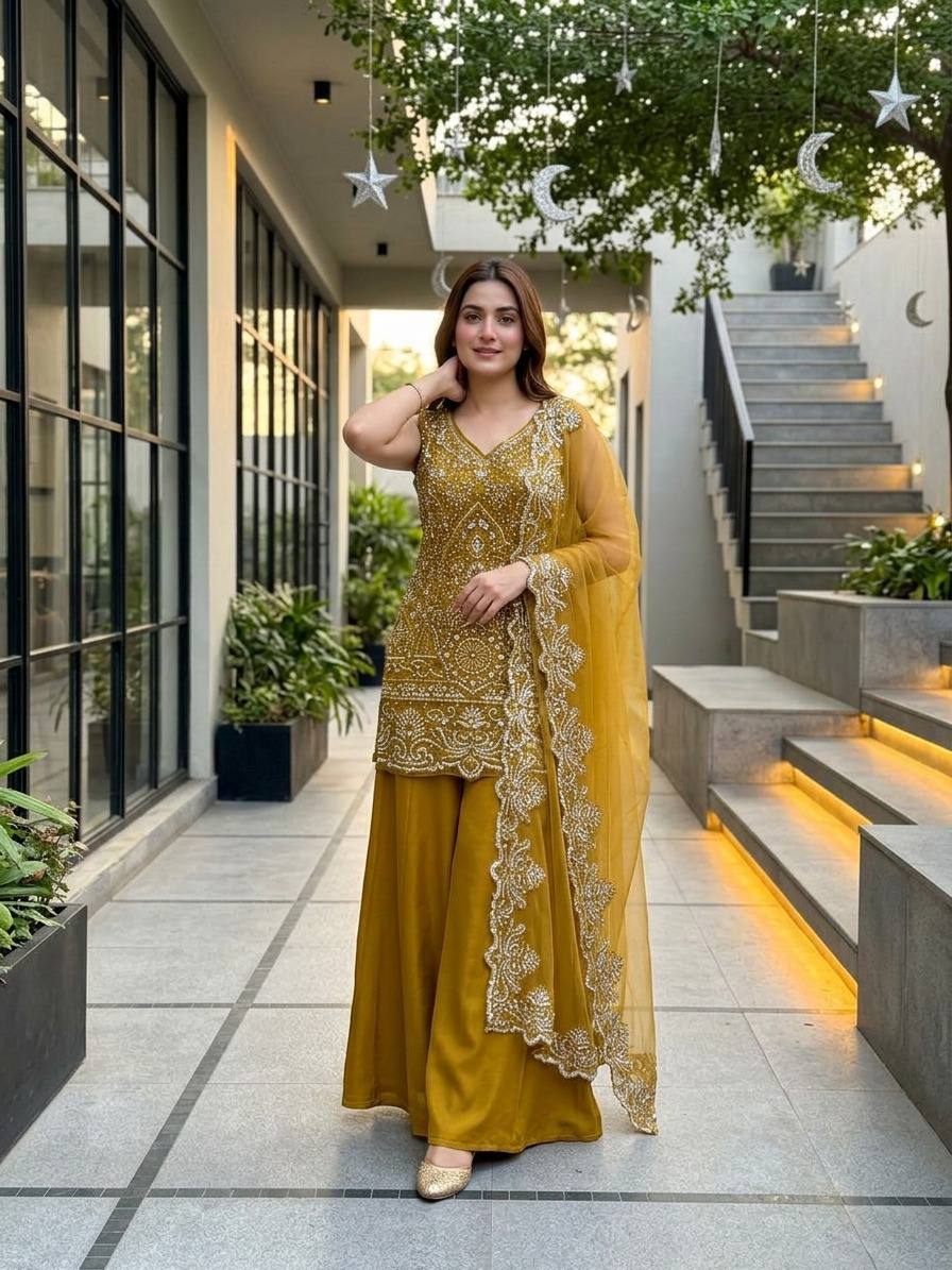 PARTY WEAR DESIGNER 3 PIS SUIT