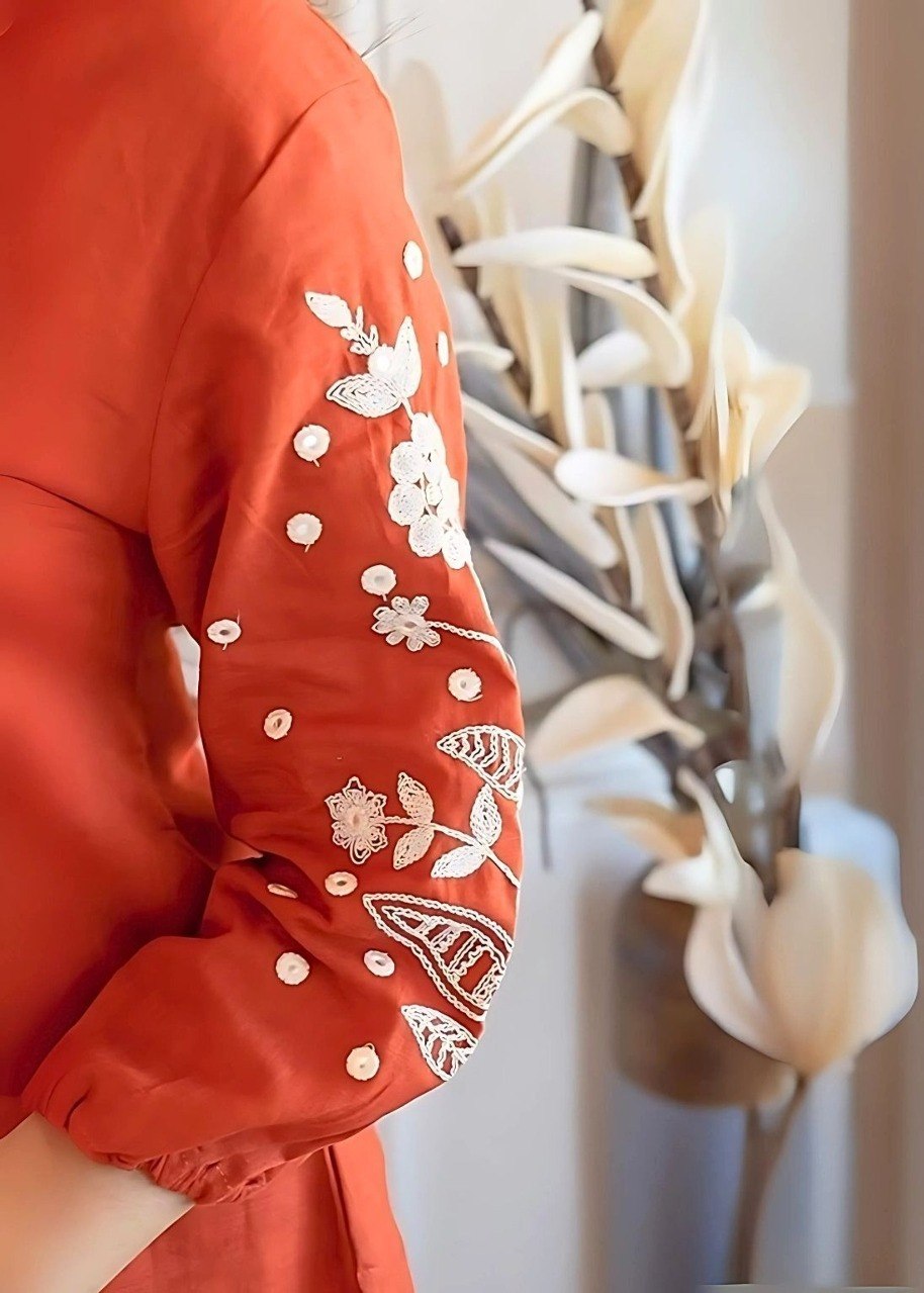 Modern Viscose Rayon Co-Ord Set for Women with Embroidery Work - Fully Stitched