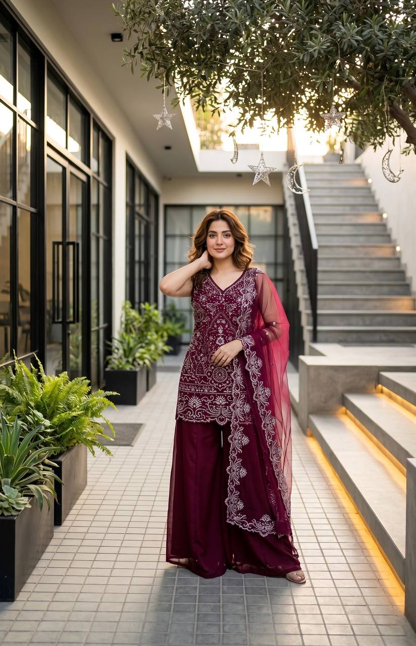PARTY WEAR DESIGNER 3 PIS SUIT