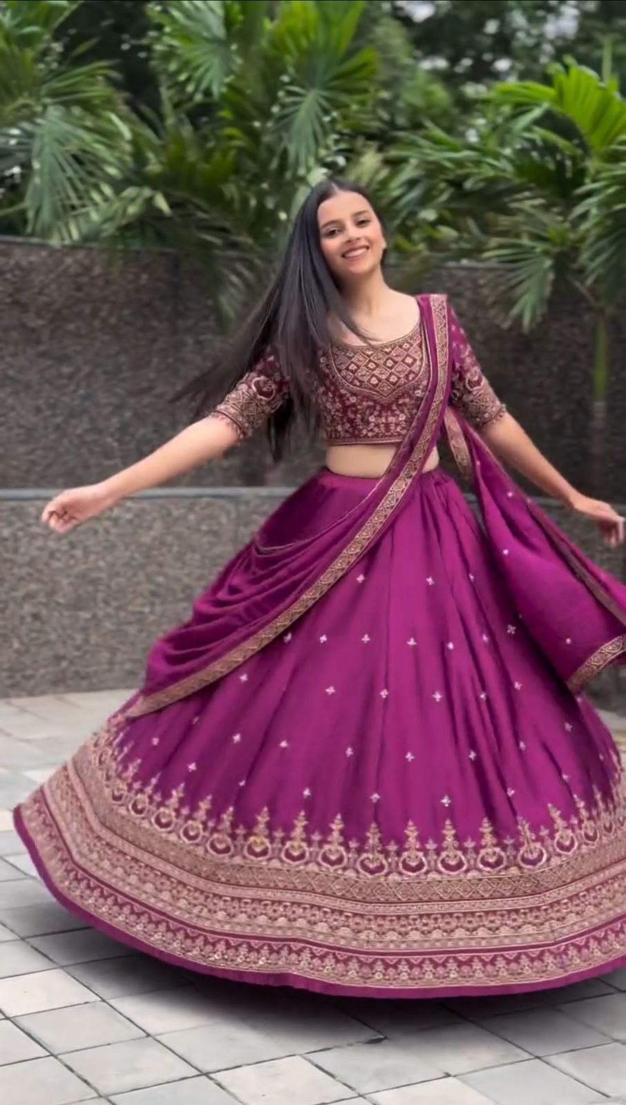New Festival Chinon Lehenga Choli with Heavy Embroidery Sequence Work - Fully Stitched