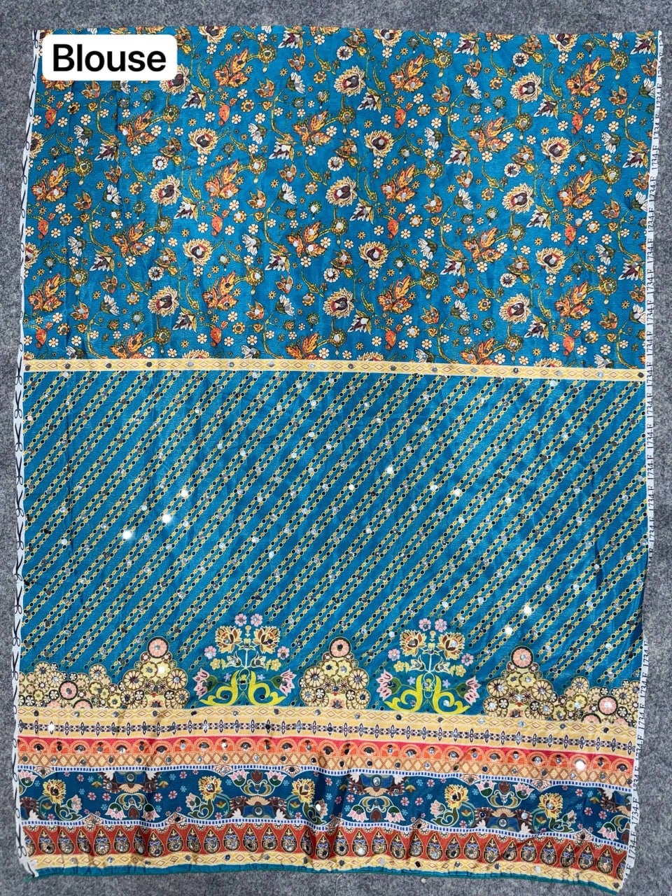 Designer Soft Chinon Silk Saree with Real Mirror Handwork, Piping Border & Latkan Tassels | Wedding & Festive Wear  HE-BUY-(Z)-0121