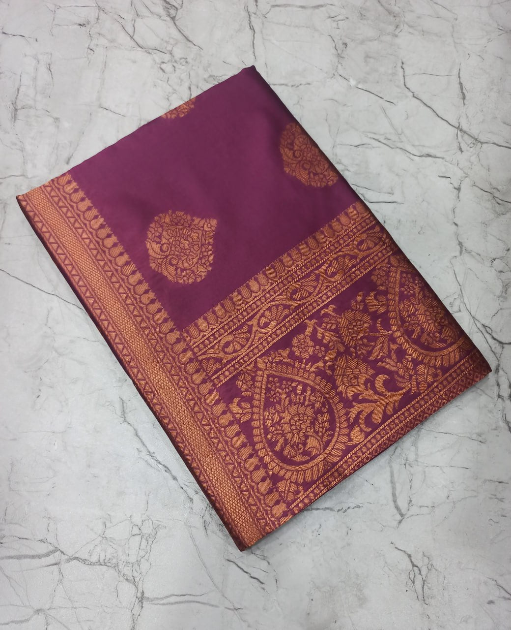 Premium Soft Lichi Silk Saree with Rich Pallu & All-Over Jacquard Work | Exclusive Jacquard Border Blouse  HE-BUY-(Y)-2040