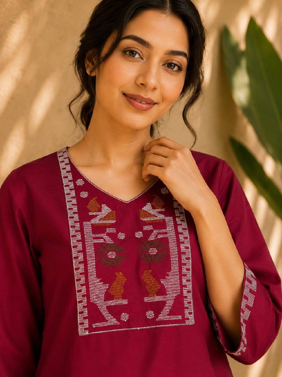 Premium Cotton Kurti Set for Women | ✨ Elegant Co-Ord Set Collection | 👗 Soft & Breathable Cotton | Office, Daily & Casual Wear (L)C-02