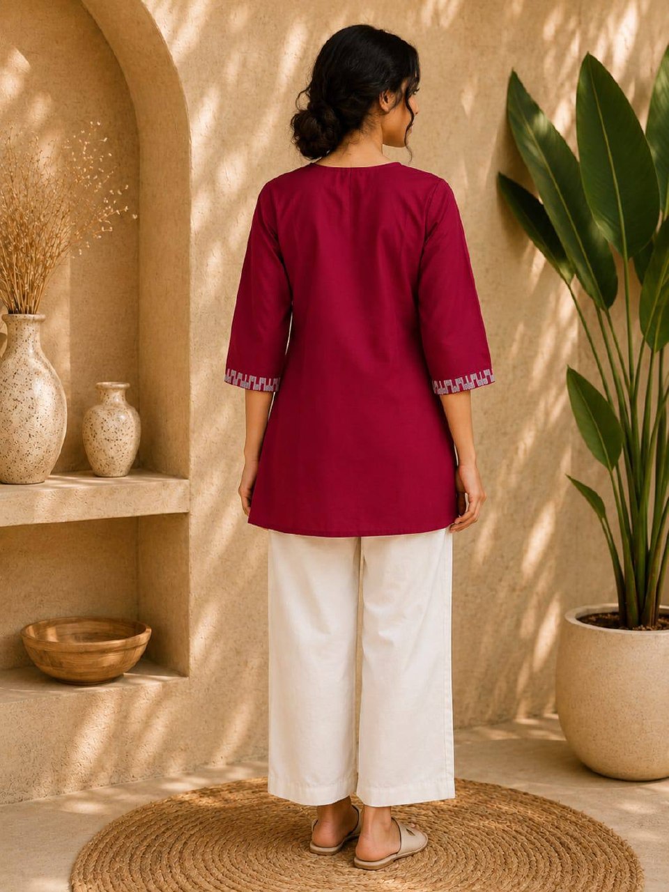 Premium Cotton Kurti Set for Women | ✨ Elegant Co-Ord Set Collection | 👗 Soft & Breathable Cotton | Office, Daily & Casual Wear (L)C-02