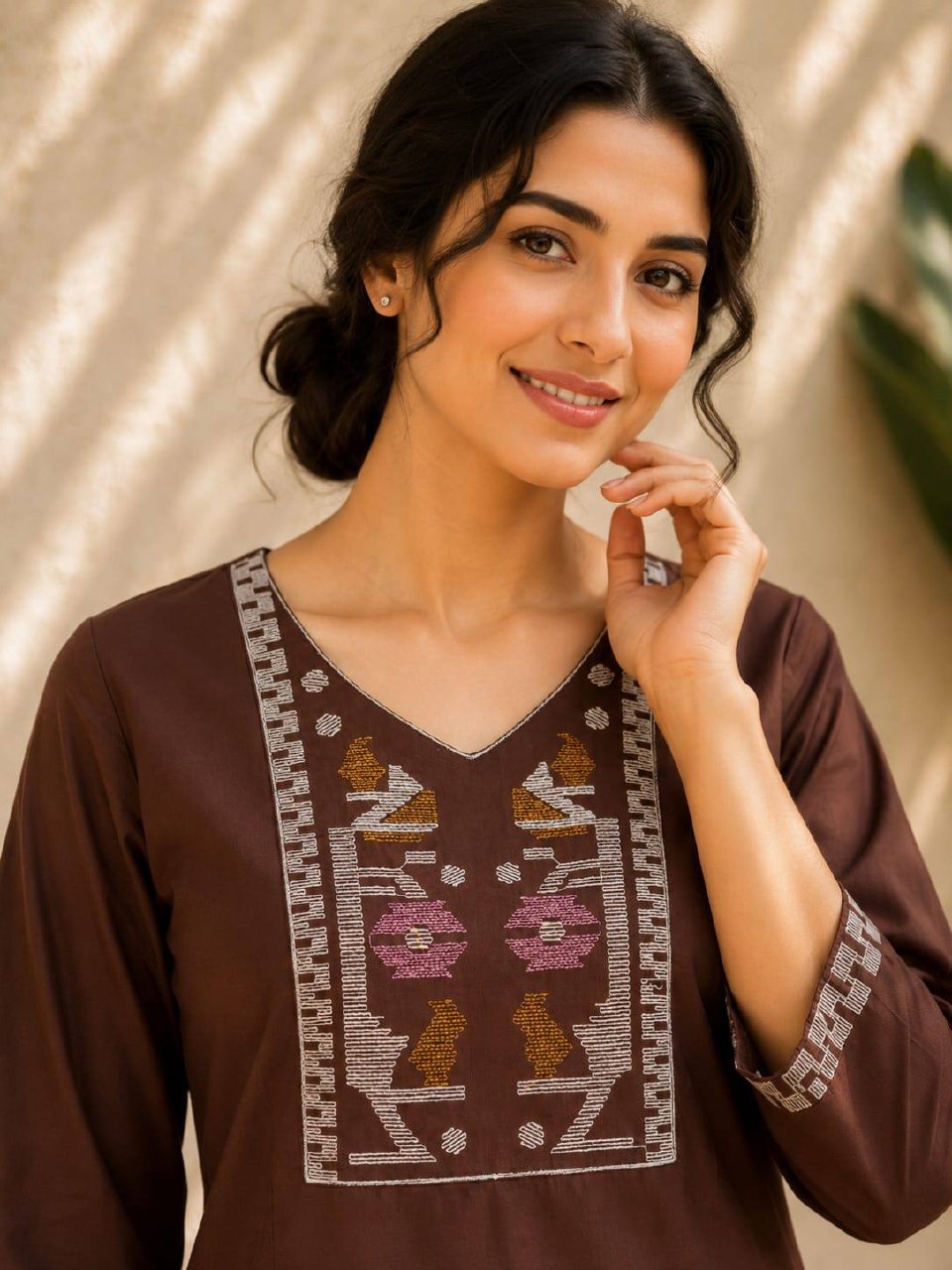 Premium Cotton Kurti Set for Women | ✨ Elegant Co-Ord Set Collection | 👗 Soft & Breathable Cotton | Office, Daily & Casual Wear (L)C-02
