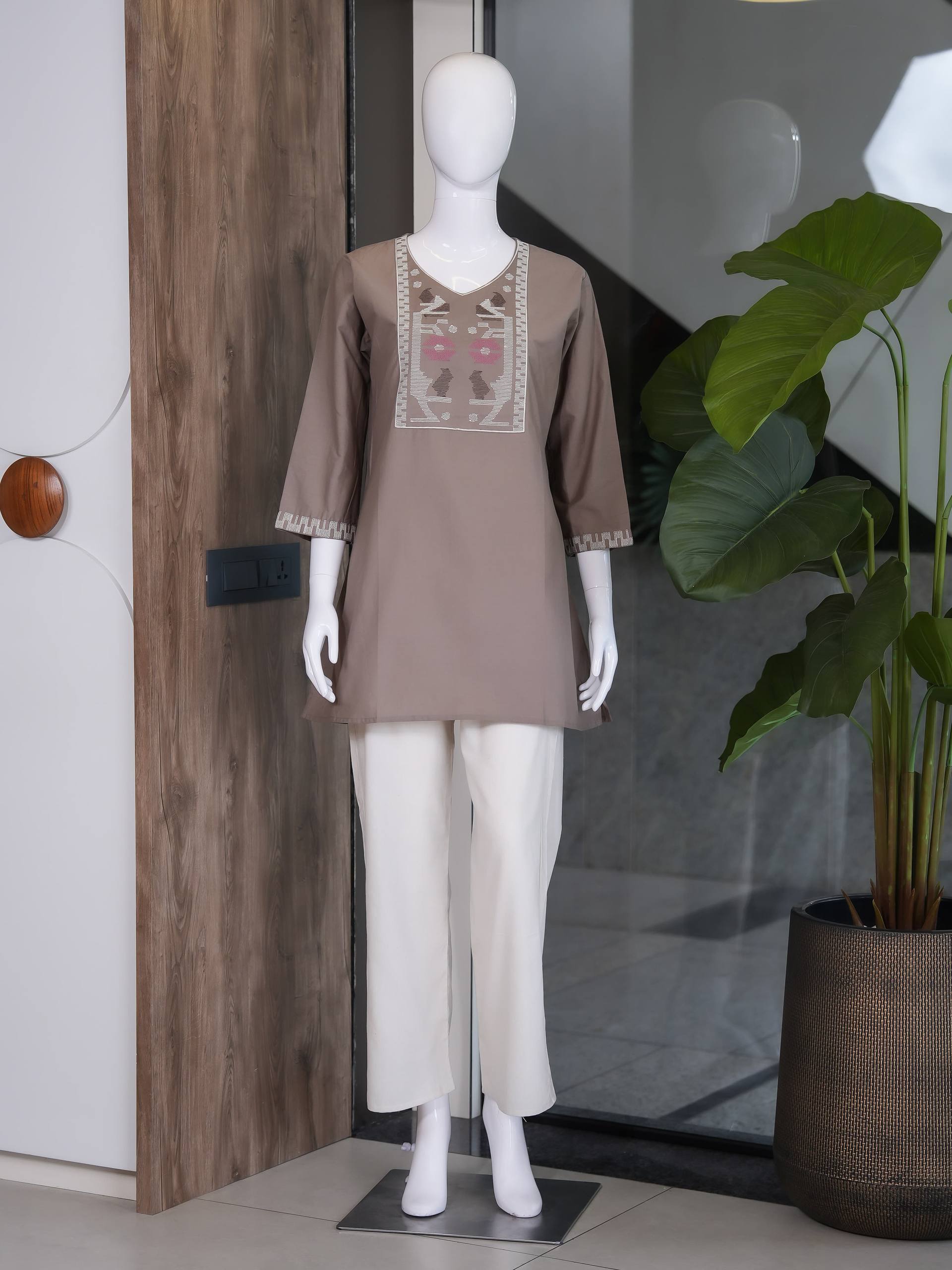 Premium Cotton Kurti Set for Women | ✨ Elegant Co-Ord Set Collection | 👗 Soft & Breathable Cotton | Office, Daily & Casual Wear (L)C-02