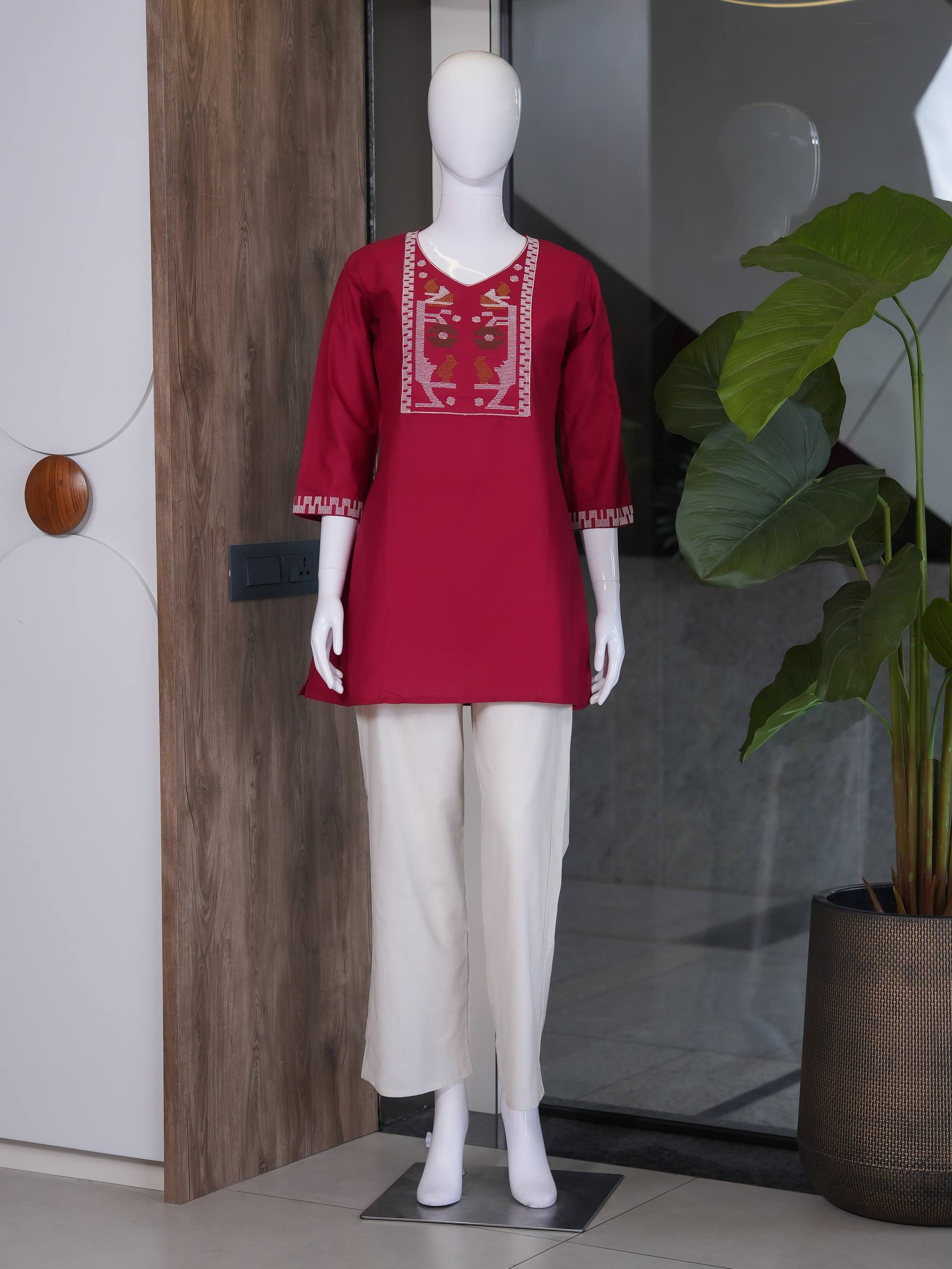 Premium Cotton Kurti Set for Women | ✨ Elegant Co-Ord Set Collection | 👗 Soft & Breathable Cotton | Office, Daily & Casual Wear (L)C-02