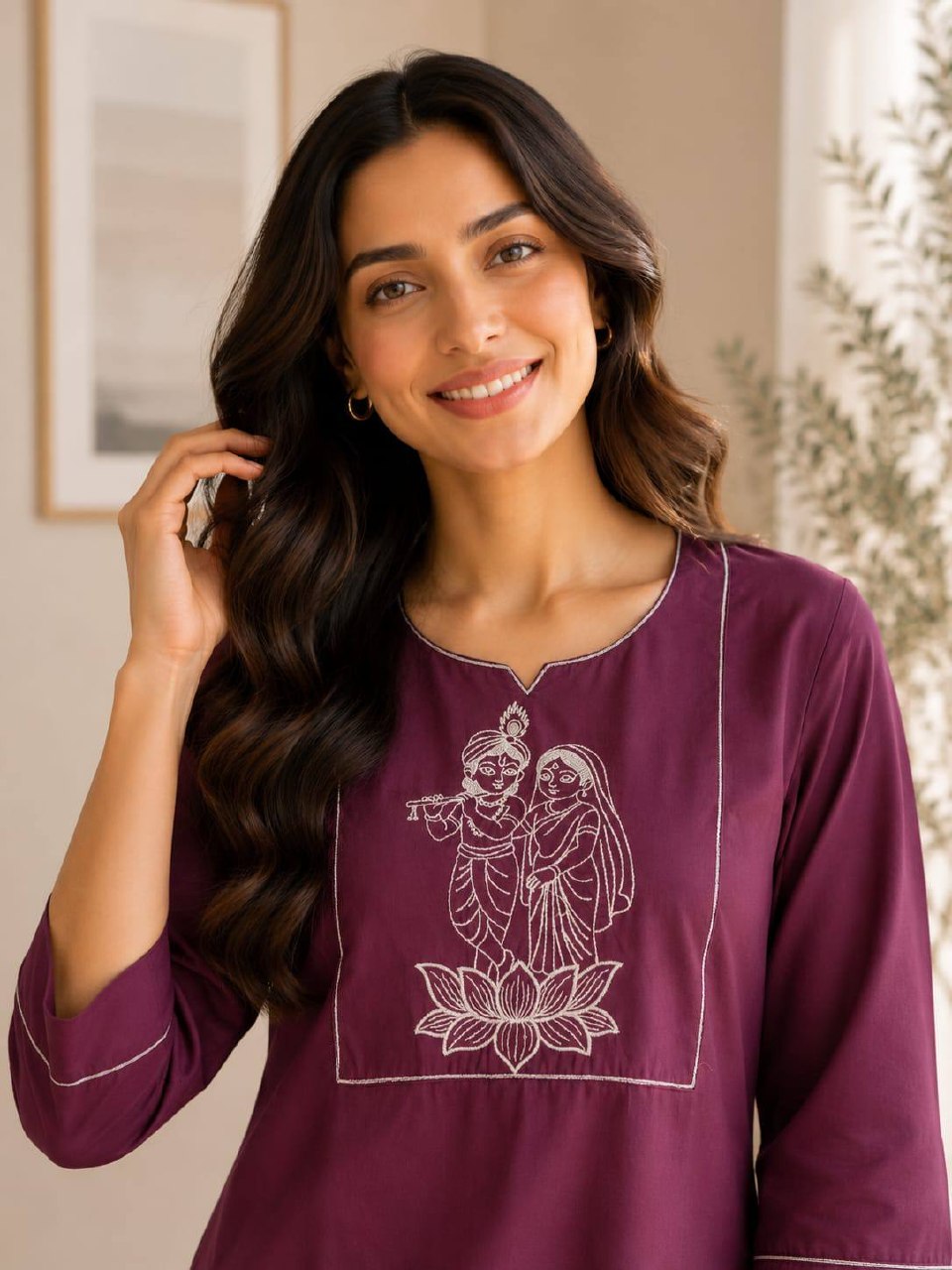 Premium Salab Cotton Kurti Set for Women Co-Ord set Collection | Classy Elegant Ethnic Wear | Soft & Comfortable | Daily & Office Wear (L)C-05