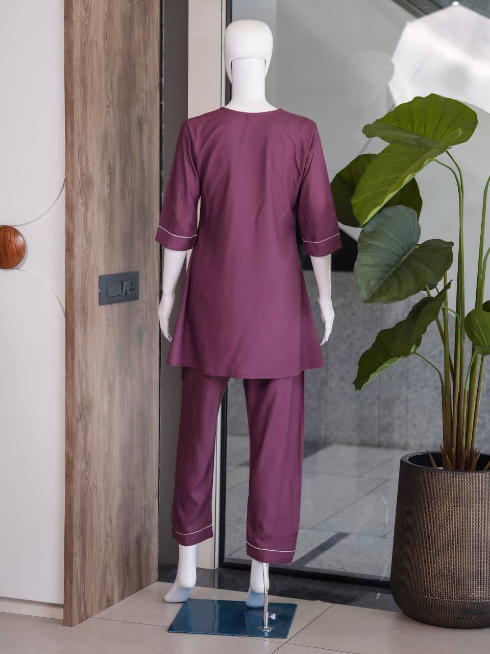 Premium Salab Cotton Kurti Set for Women Co-Ord set Collection | Classy Elegant Ethnic Wear | Soft & Comfortable | Daily & Office Wear (L)C-05