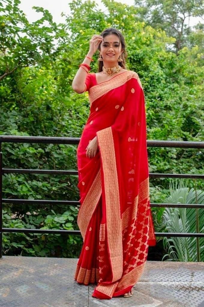 Premium Soft Lichi Silk Saree with Rich Pallu & All-Over Jacquard Work | Exclusive Jacquard Border Blouse   HE-BUY-(Y)-2060