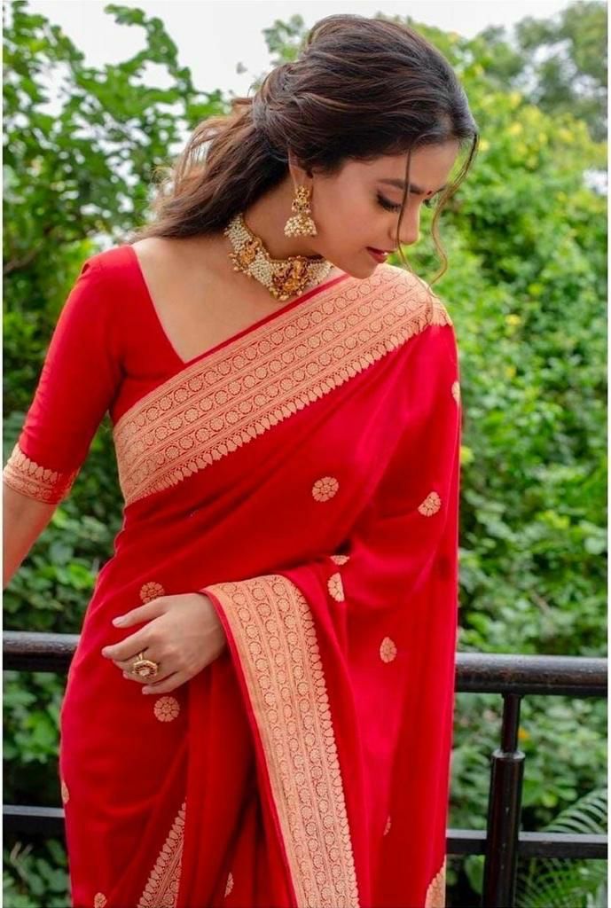 Premium Soft Lichi Silk Saree with Rich Pallu & All-Over Jacquard Work | Exclusive Jacquard Border Blouse   HE-BUY-(Y)-2060