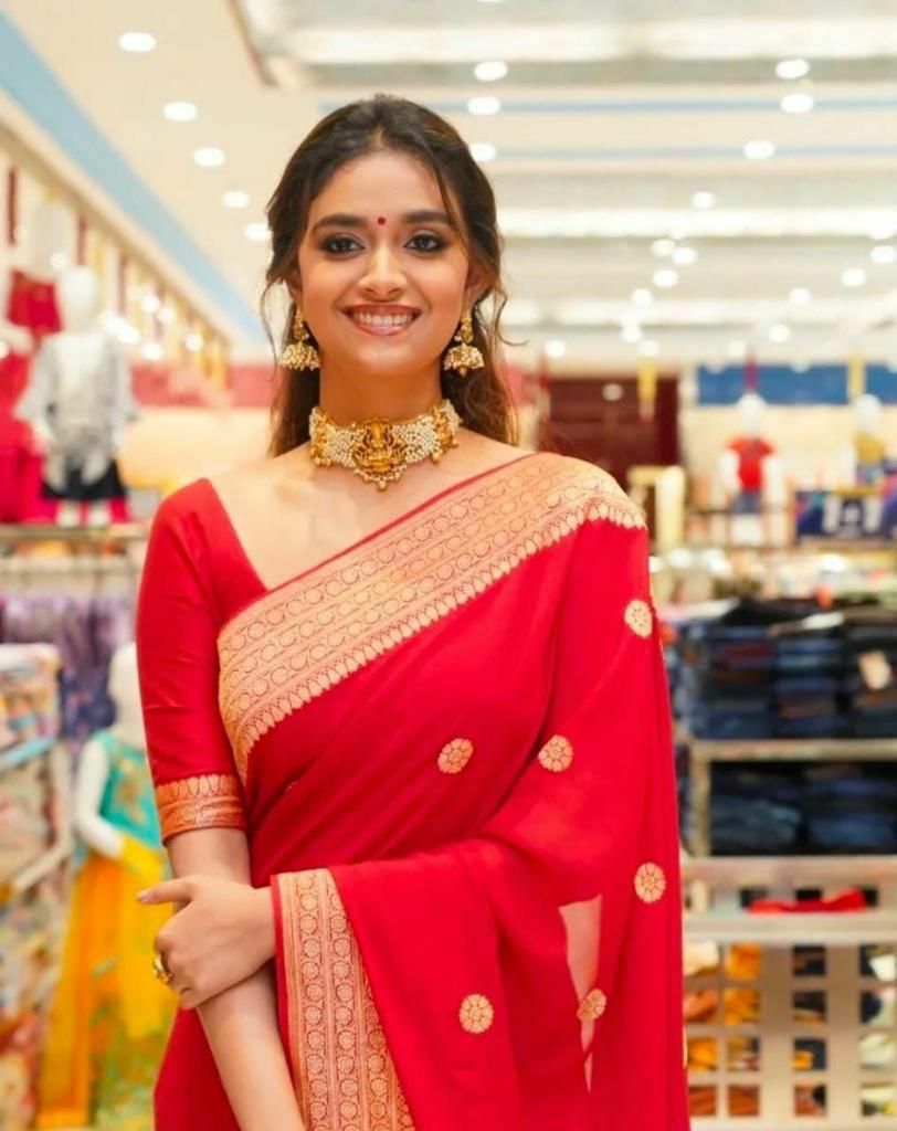 Premium Soft Lichi Silk Saree with Rich Pallu & All-Over Jacquard Work | Exclusive Jacquard Border Blouse   HE-BUY-(Y)-2060