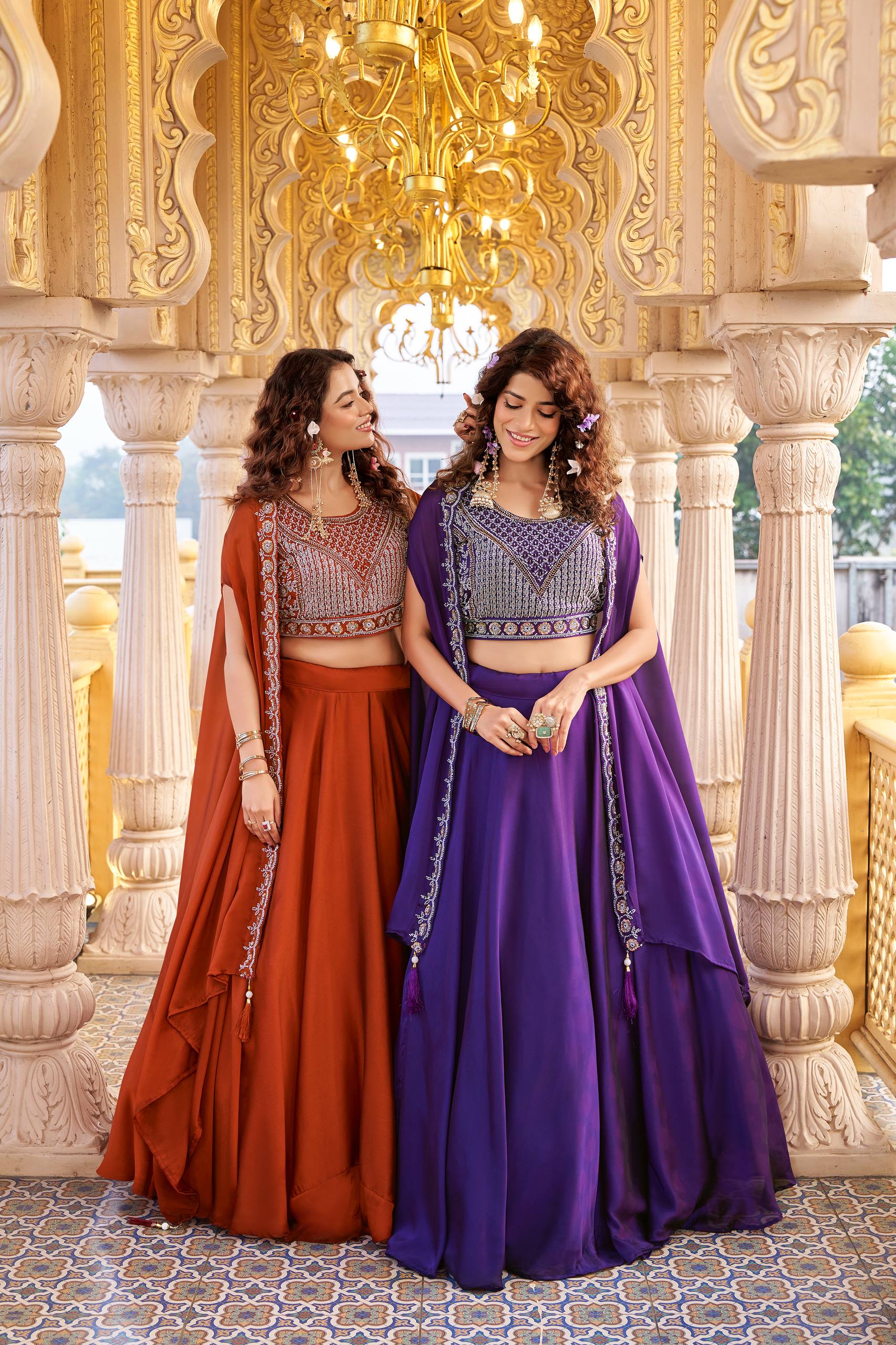 Premium Pure Rangoli Silk Wedding Lehenga Choli for Women | 9-Meter Grand Flare | Heavy Moti Beads & Sequence Embroidery | Designer Bridal, Reception & Festive Wear Collection (A)-155