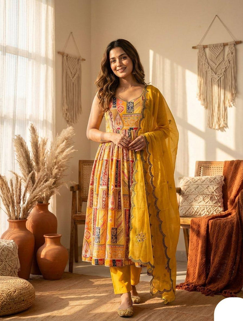 Designer Rangoli Crush Embroidered Kurti Set for Women | Premium Festival Wear | Kurti with Palazzo | Heavy Embroidery & Sequence Work | Party Wear Collection