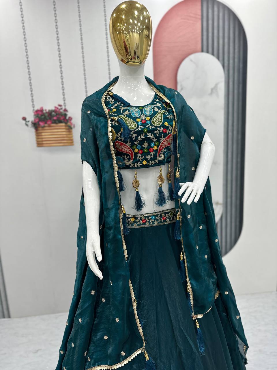 Trending Fendy Lehenga Choli Set with Shrug Style Dupatta for Every Occasion - Fully Stitched