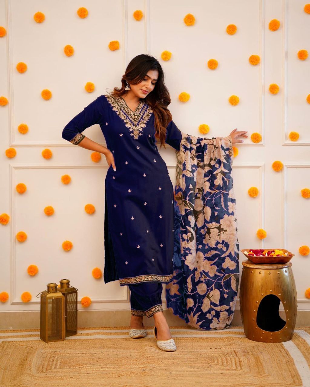 Stylish Viscose Rayon Embroidered Kurta Pant Set with Chinon Dupatta for Party Wear - Fully Stitched