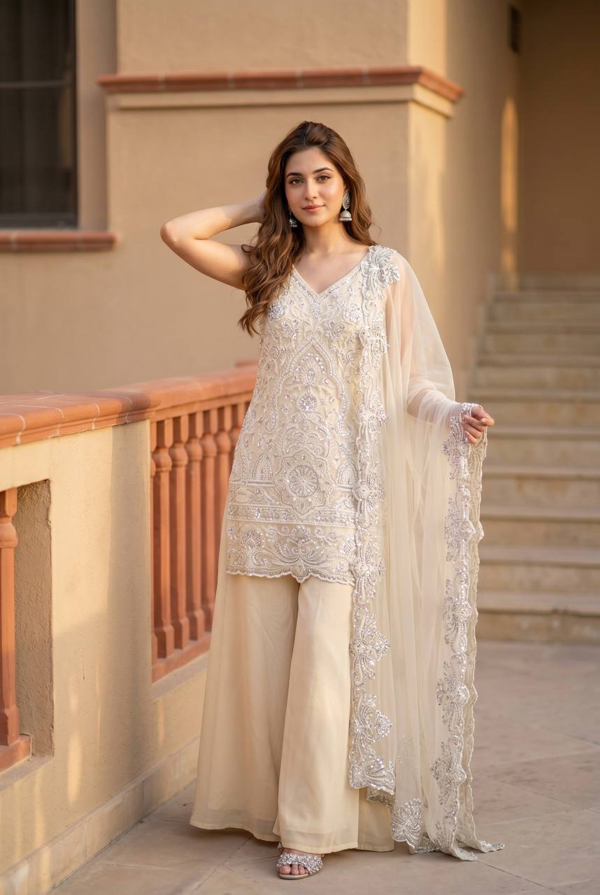 PARTY WEAR DESIGNER 3 PIS SUIT