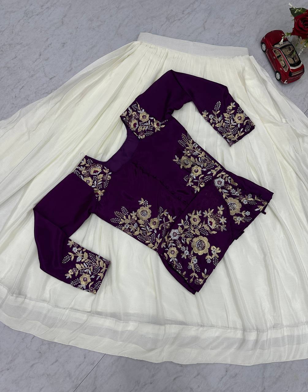 Festival Special Indo Western Lehenga Choli with Designer Shrug - Fully Stitched