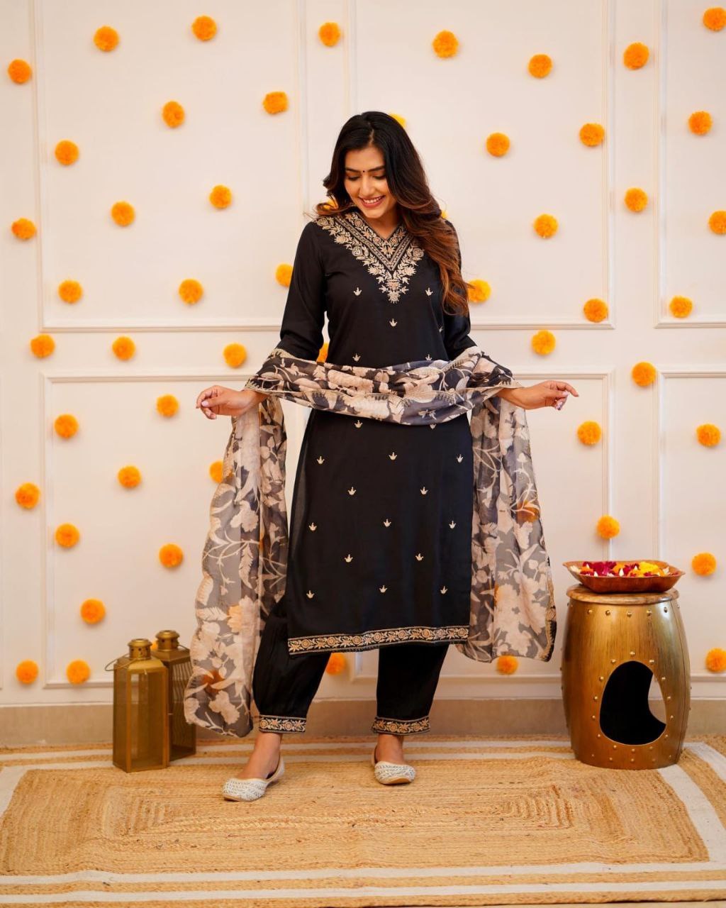 Stylish Viscose Rayon Embroidered Kurta Pant Set with Chinon Dupatta for Party Wear - Fully Stitched