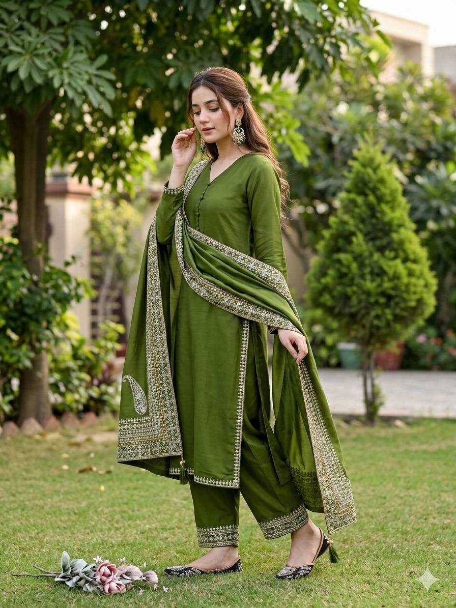 New Designer Eid Special 3-Piece Suit Set
