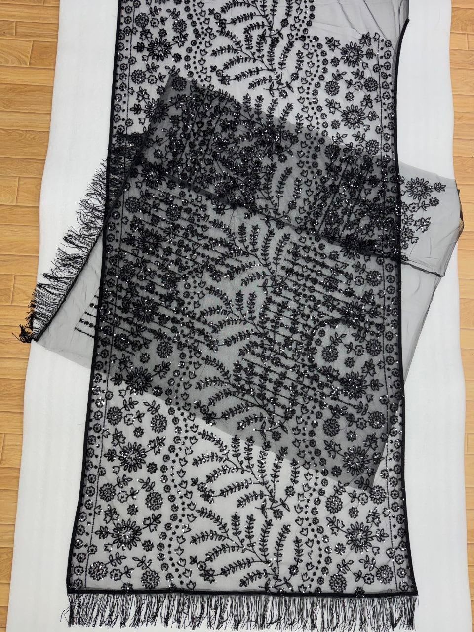 Bollywood Blockbuster Butterfly Net Sequins Embroidered Saree with Designer Blouse