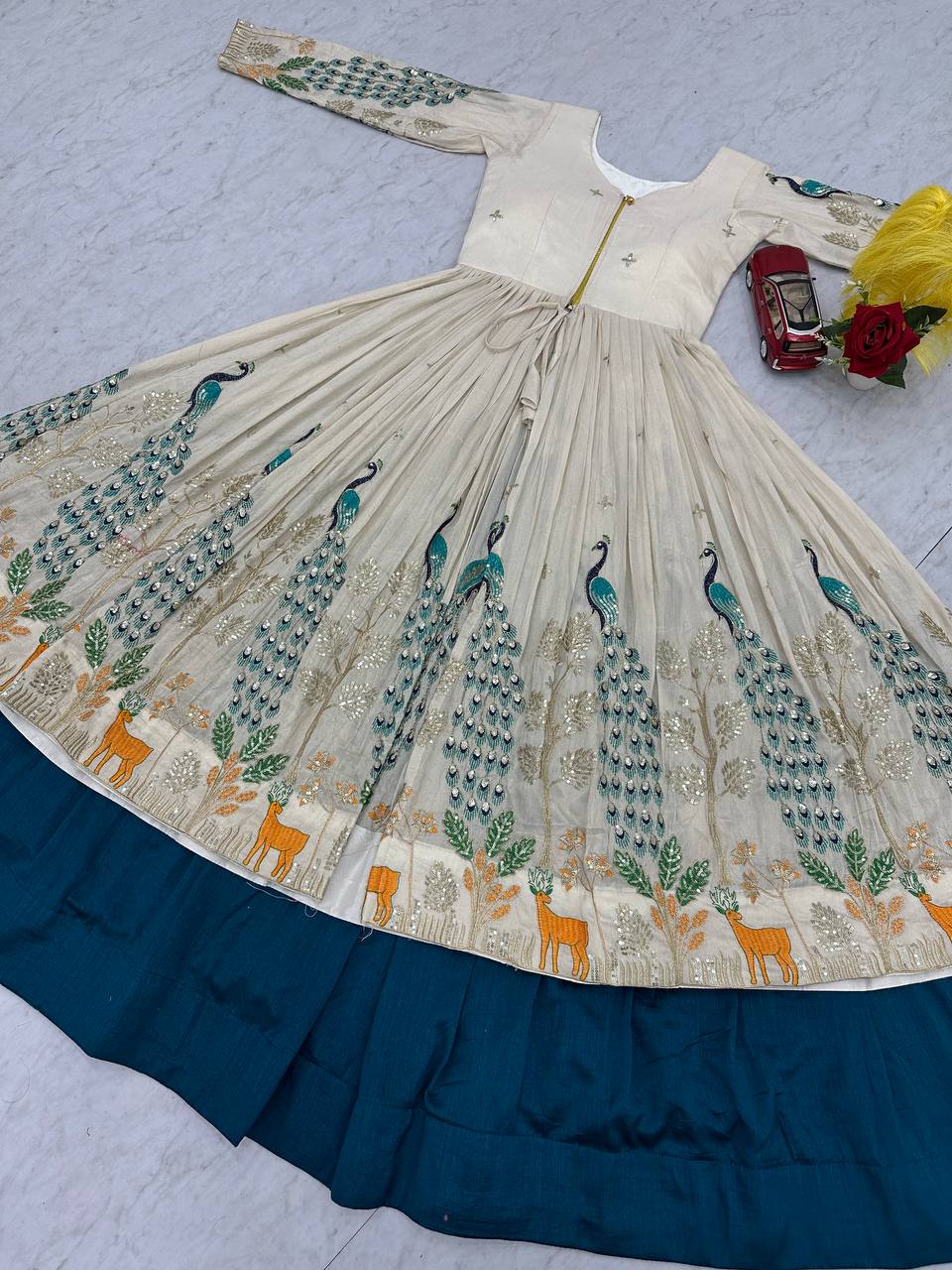Festival Special Crop Top Lehenga Set with Embroidered Shrug - Fully Stitched