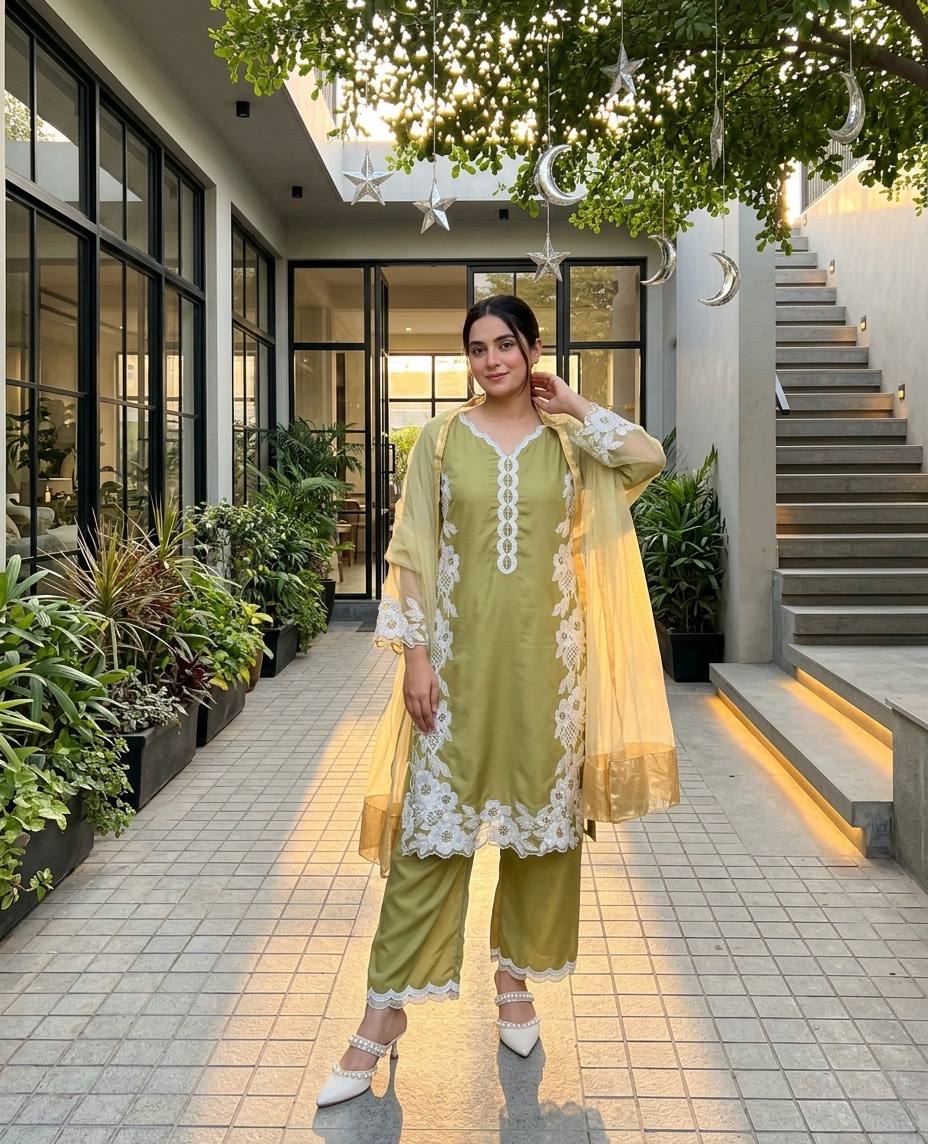 DESIGNER HEAVY TOP PLAZZO SUIT SET