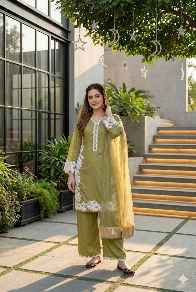 DESIGNER HEAVY TOP PLAZZO SUIT SET