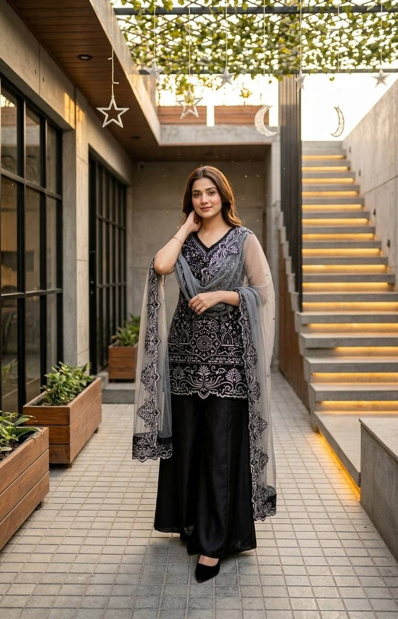 PARTY WEAR DESIGNER 3 PIS SUIT