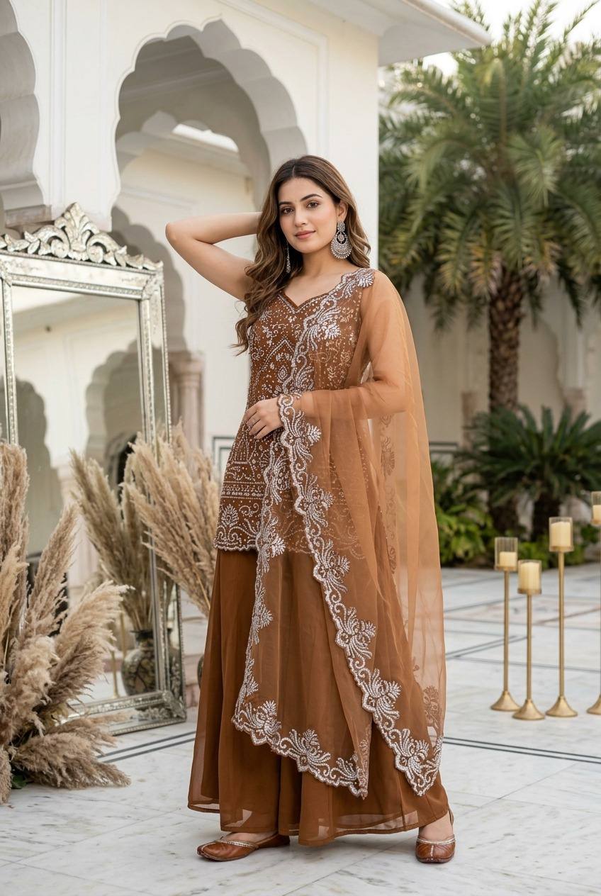 PARTY WEAR DESIGNER 3 PIS SUIT