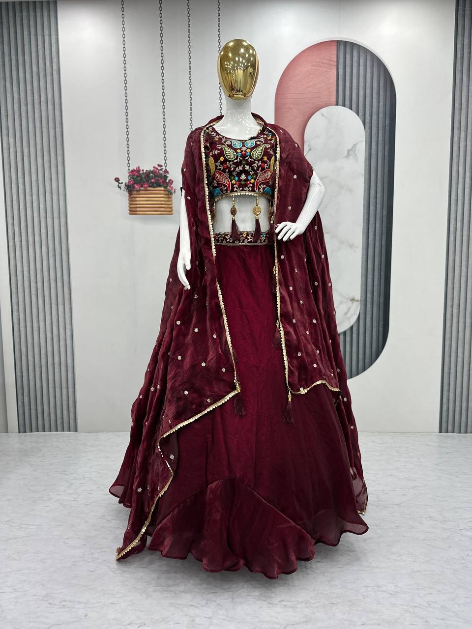 Trending Fendy Lehenga Choli Set with Shrug Style Dupatta for Every Occasion - Fully Stitched
