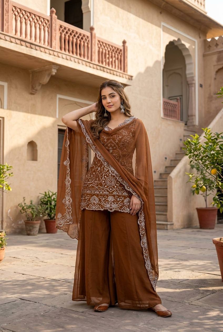 PARTY WEAR DESIGNER 3 PIS SUIT