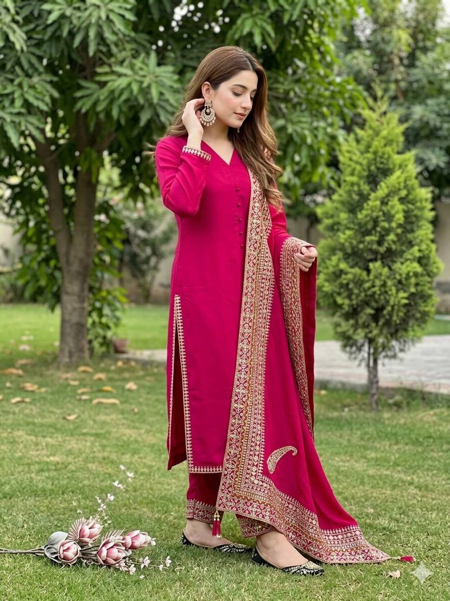 New Designer Eid Special 3-Piece Suit Set