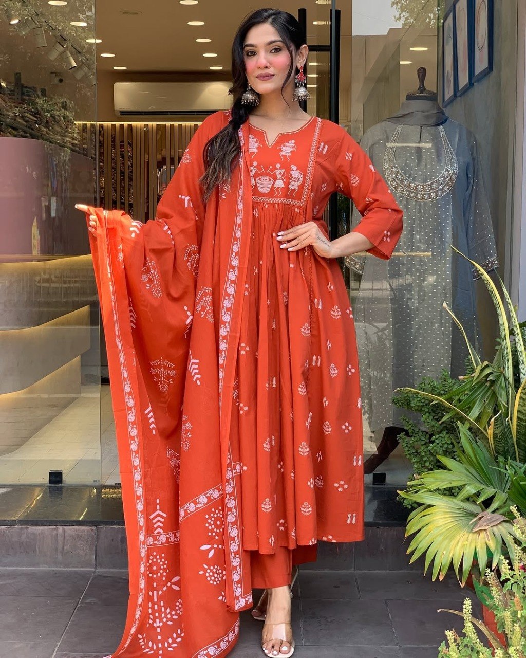 Stylish Viscose Rayon Embroidered Kurta Pant Set with Printed Polly Cotton Dupatta - Fully Stitched