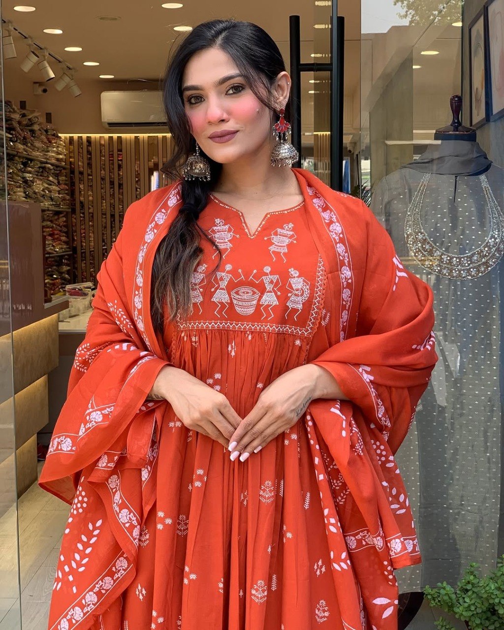 Stylish Viscose Rayon Embroidered Kurta Pant Set with Printed Polly Cotton Dupatta - Fully Stitched