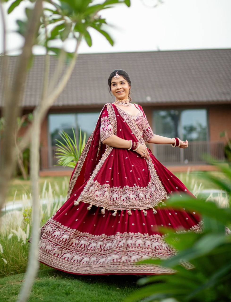 Launching New Festival Fox Georgette Lehenga Choli with Heavy Embroidery and Fancy Dupatta - Fully Stitched