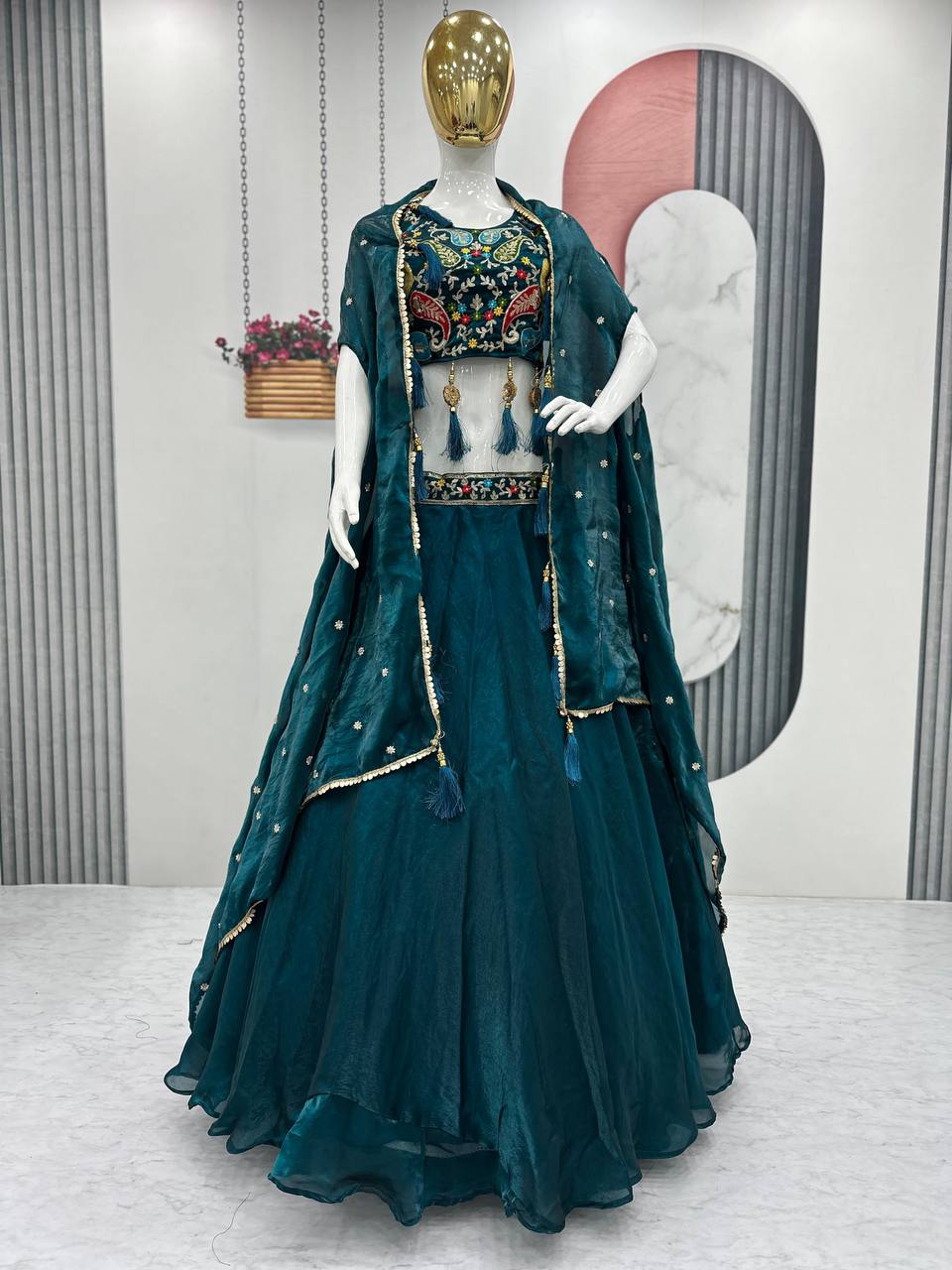 Trending Fendy Lehenga Choli Set with Shrug Style Dupatta for Every Occasion - Fully Stitched