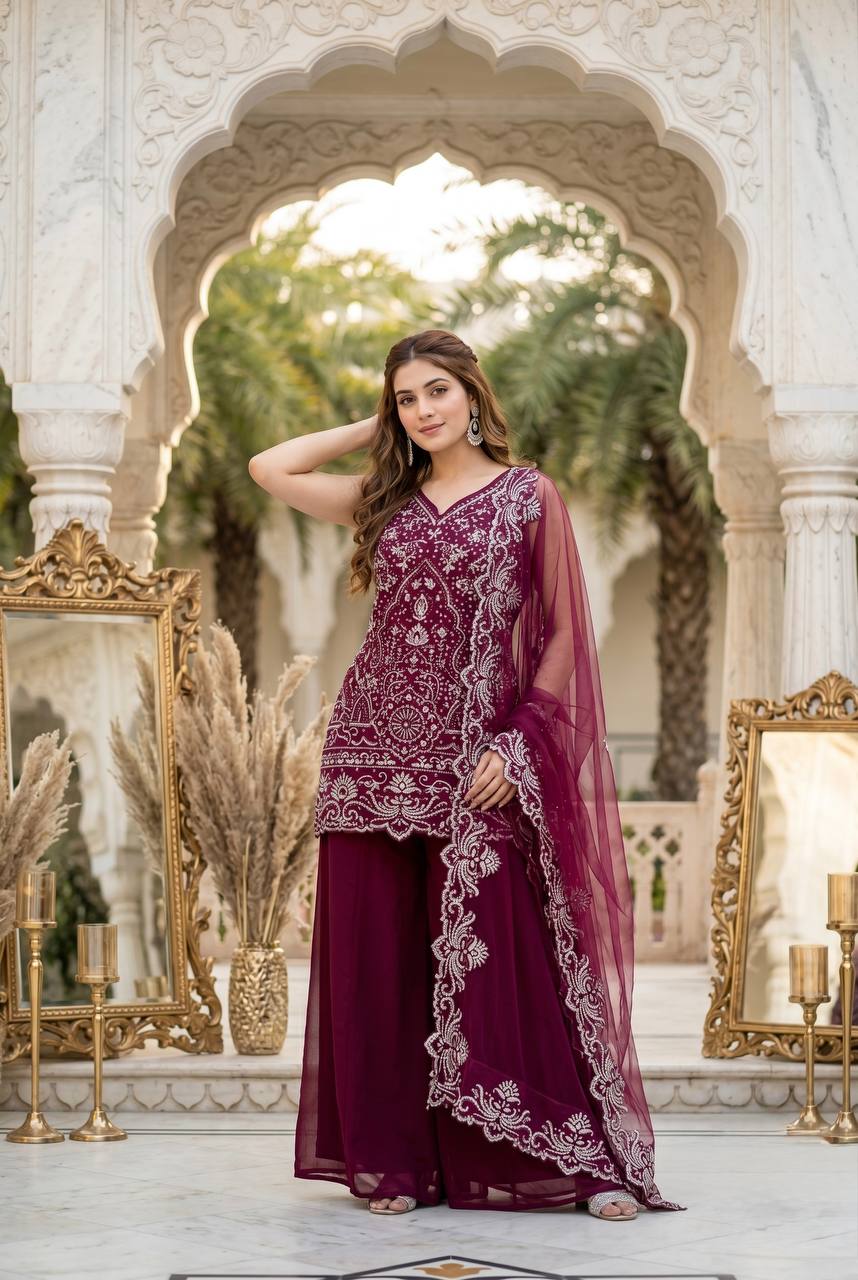 PARTY WEAR DESIGNER 3 PIS SUIT