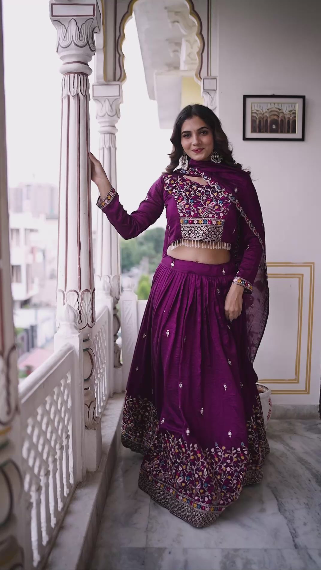 Premium Pure Vichitra Silk Wedding Lehenga Choli for Women | Heavy Embroidery, Sequence, Beads & Thread Work | Designer Bridal, Reception & Festive Wear Collection (A)-147