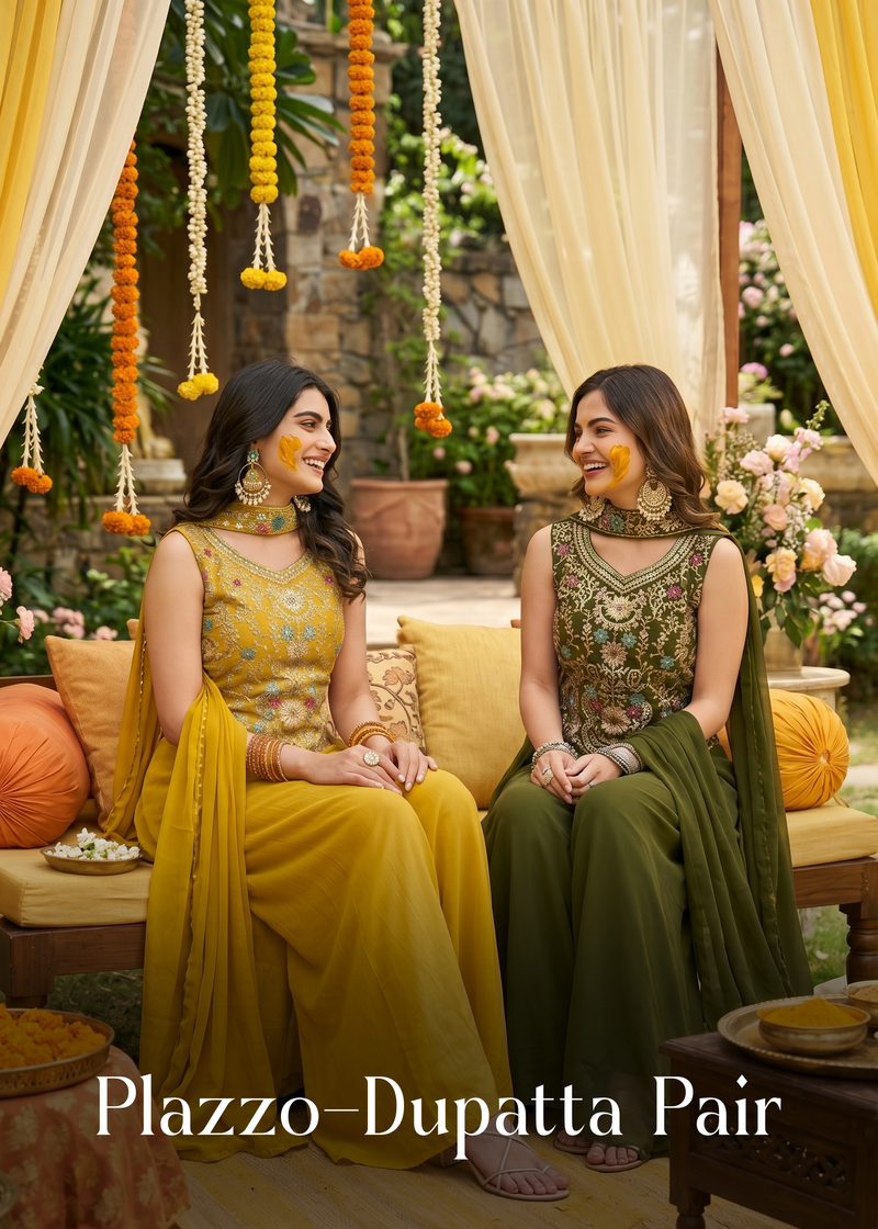 Plazzo - Dupatta Pair