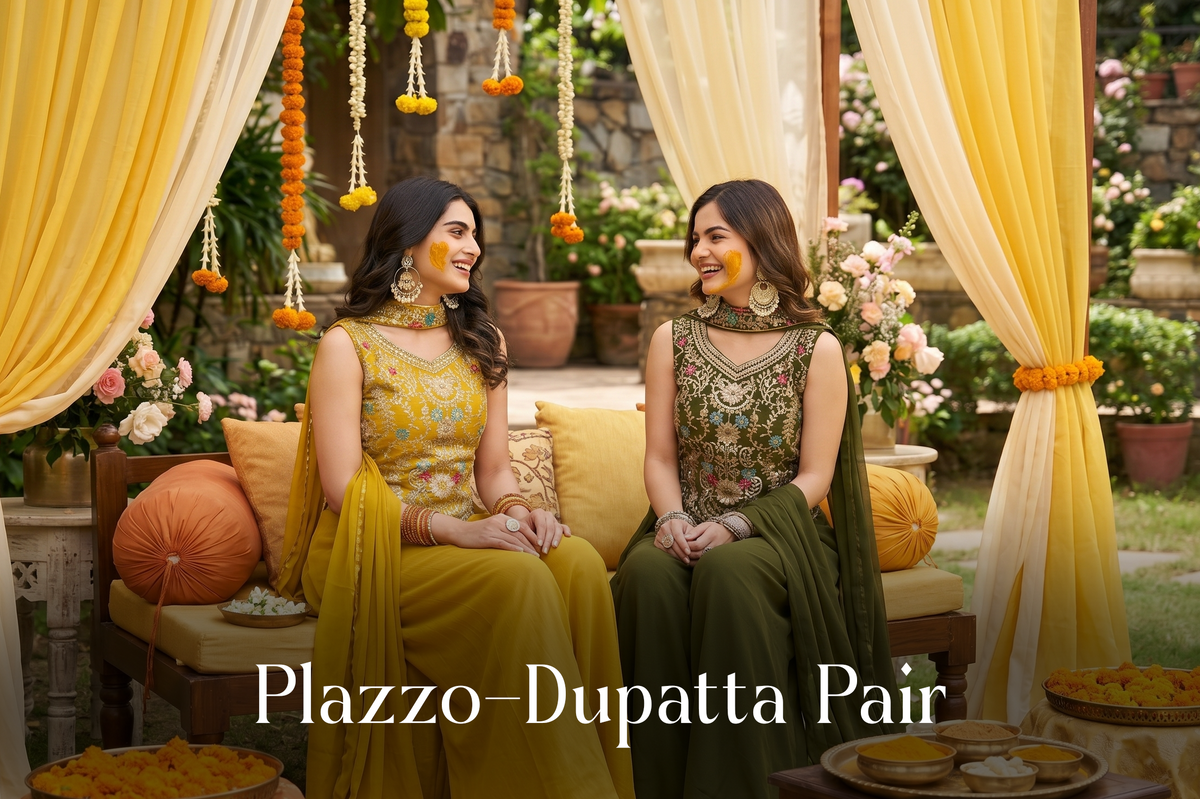 Plazzo - Dupatta Pair